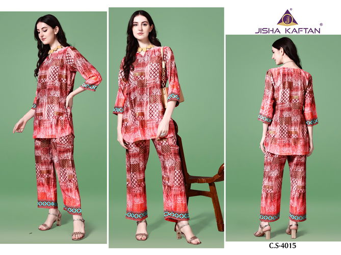 Silk Co Ord Vol 6 By Jisha Kaftan Western Cord Set Islamic Kaftan Orders In India